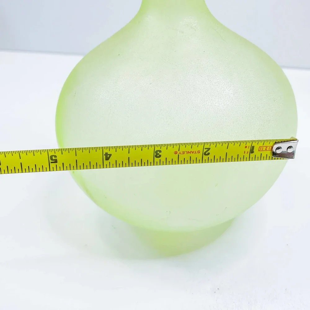 *(Note) West Elm Modern Decanters Set (3) no stopper decorative sea glass finish